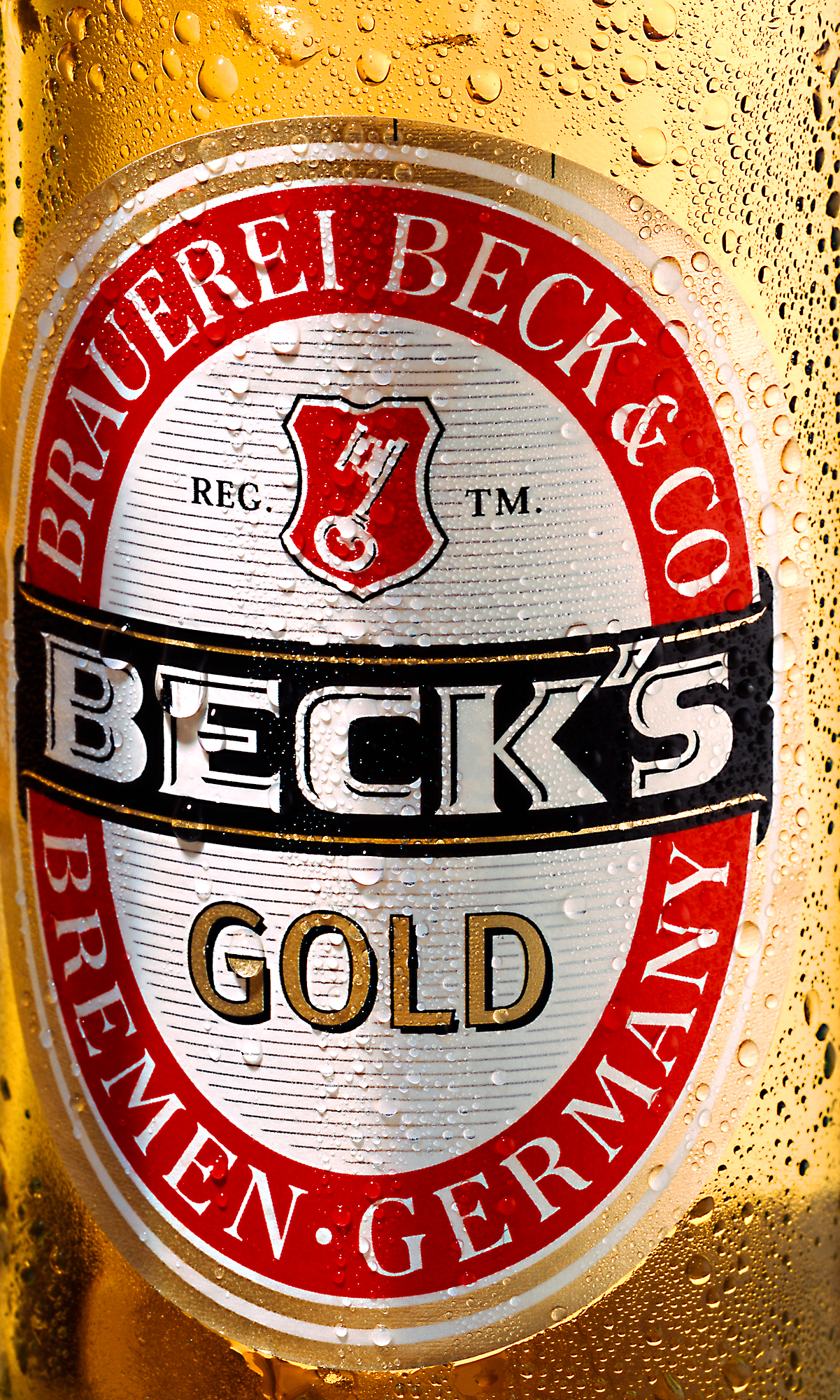 Becks Gold Etikett